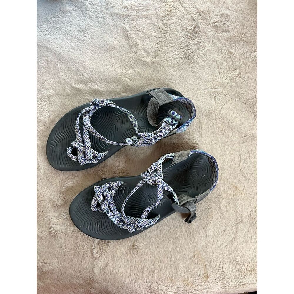 Chaco Women's Strappy Sport Hiking Sandals Blue Size 7 - Picture 2 of 8